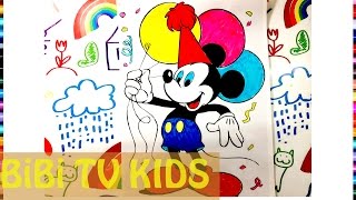 Game tô màu chuột MICKEY | How To Draw A Mickey Mouse | Disney Minnie Mouse Coloring Pages