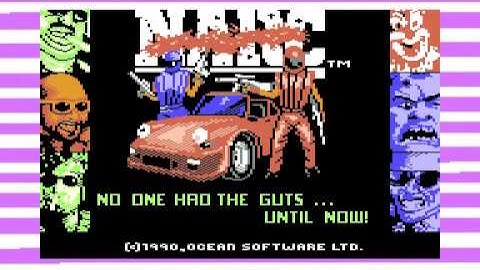 NARC OCEAN COMMODORE 64 C64 TAPE GAME LOADING SCREEN