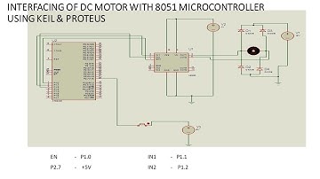 DC MOTOR INTERFACING WITH 8051 MICROCONTROLLER|INTERFACING PROGRAM WITH DIAGRAM|PROTEUS