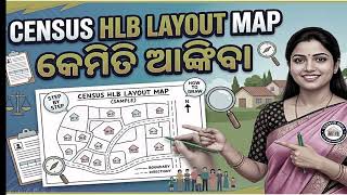 How to draw Census HLB layout map in Rural set up | Census HLB Layout map making | Census Layout Map