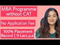 Unique MBA Programme in India for Women Without CAT | MBA Alternative | Best Management Programme