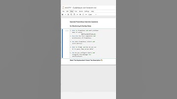 Essential Prometheus Interview Questions for Monitoring & DevOps Roles | CodeVisium #Prometheus