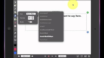 Explain Everything App Tutorial: Adding text- font, size, color