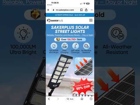 SAKERPLUS SOLAR STREET LIGHTS