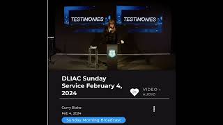 Feb. 4, 2024 Testimonies at DLIAC Sunday Service