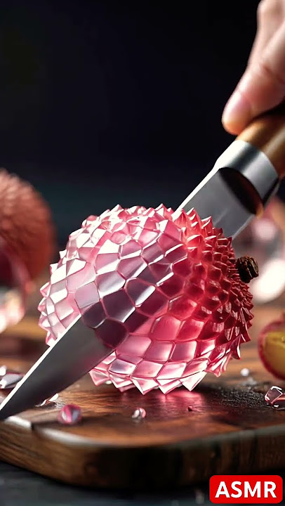 หั่นผลไม้แก้ว #asmr #ai