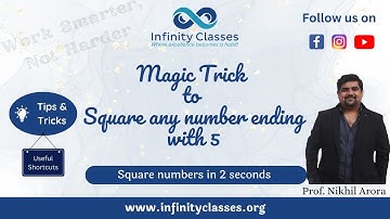 Shortcut trick to squaring numbers ending with 5 under 2 seconds