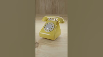 Old Telephone | 3D Blender