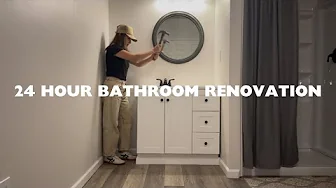 24 Hour Bathroom Renovation 🤯