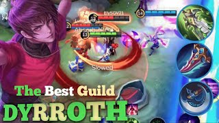 THE POWER OF DYRROTH BUILD ! NEW 1 HIT EMBLEM & BEST BUILD ! MOBILE LEGENDS