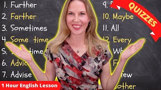 1 HOUR ENGLISH LESSON - Confusing English Words | Advanced English Vocabulary, Grammar Lesson