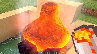 Realistic Water vs Lava in Minecraft