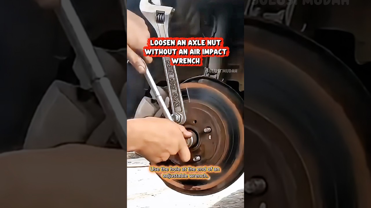 A Simple Trick to Remove an Axle Cv shaft Nut Without an Air Impact