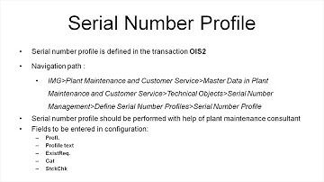 Serial Number data in SAP MM