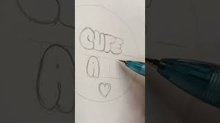 💛Bubble letters💛|🥰 CUTE ART 🥰| Please do like👍 and subscribe🔔 for more interesting videos|Sruti Das