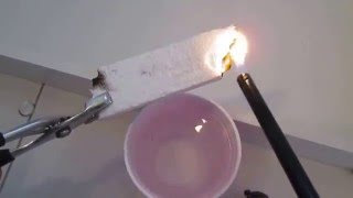 Burning styrofoam