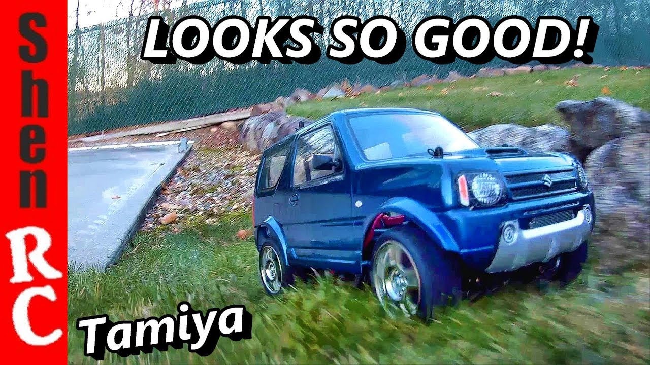 TAMIYA SUZUKI JIMNY MF01X BACK YARD FUN. - YouTube