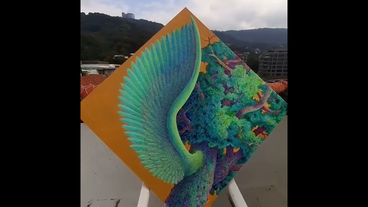 2023筆繡畫「蛻變的生命力」 藝術家:謝浩正／影片製作:張語馨／配樂:DE LA HISTORIA 🌍 MÚSICA ROMÁNTICA ESPAÑOLA