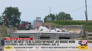 Route 283 West closing