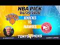 Knicks vs. Hawks NBA Betting Odds &amp; Picks, 4/25/26 | Night Moves Show