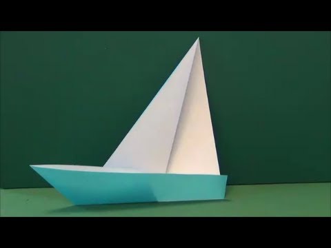 超簡単 ヨット 折り紙overly Easy Sailboat Origami Youtube