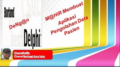 Program Data Pasien Menggunakan Delphi