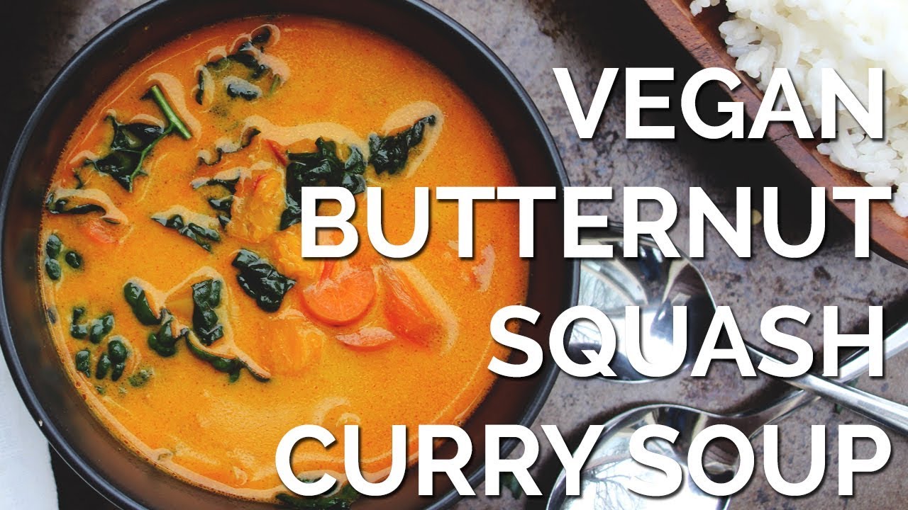 Vegan Butternut Squash Curry Soup | Two Market Girls