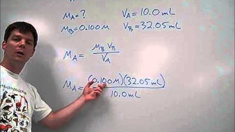 How to Solve a Titration Calculation Problem - Mr Pauller