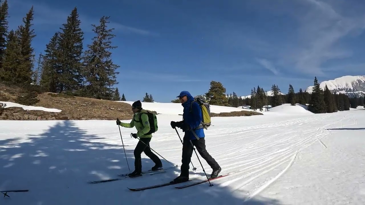 ski de randonnée nordique sur les Hauts Plateaux du Vercors