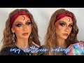 SUPER EASY FORTUNE TELLER HALLOWEEN MAKEUP🌙✨🔮 | REBECCA CAPEL MAKEUP