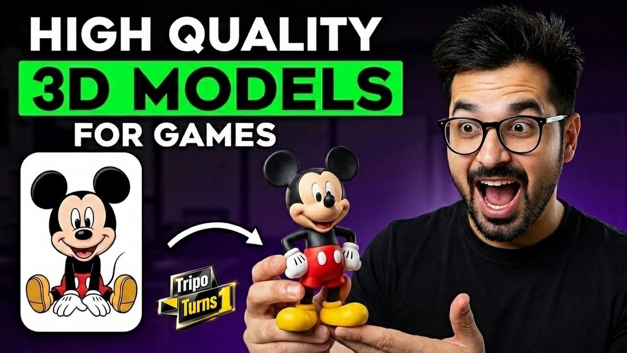 Tripo AI Tutorial 2026: How to Create Production-Ready 3D Models | How to Turn Image to a 3D Model
