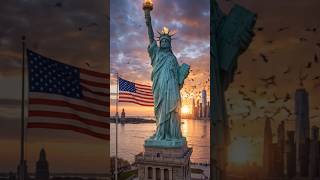 Famous Statues Reimagined in America 🇺🇸 | Unreal Scenes #shorts