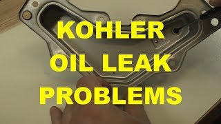 Kohler Courage Breather Reed Causing Oil Leak Problems