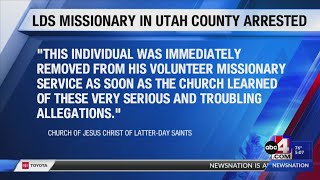 LDS missionary serving in Utah County faces rape charge