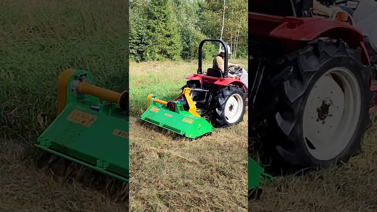 135cm (53inch) Flail mower on 26hp compact tractor  