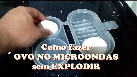 Como fazer ovo cozido no microondas sem o papel alumínio?