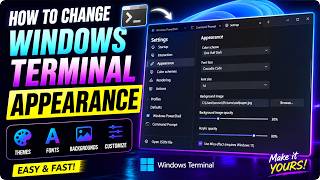 How to change Windows Terminal Appearance | CMD | powershell #bytek #windows #settings #microsoft