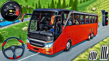 Real Coach Bus Driving 3D - Uphill Bus Drive Simulator 2025 - Android Gameplay