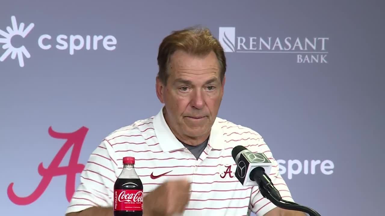 'It all starts with me': Alabama football head coach Nick Saban on ...