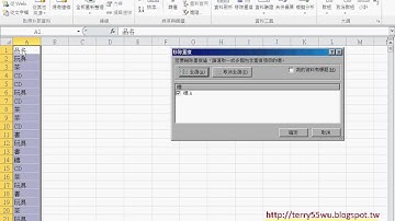 教您學會問題1自動產生編號與移出重覆與清單EXCEL VBA自動化 吳老師