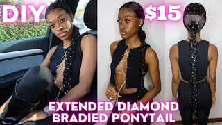 DIY Bedazzled Braided Ponytail LESS Than $15 | Keyshia Ka'oir Inspired | Girlygirlwigs