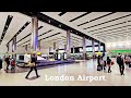 London airport heathrow international arrival egates walk through and london airport taxi  lhr