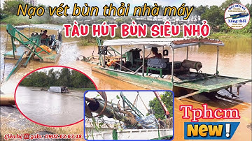 Máy hút bùn mini nhỏ nhất chưa từng có di chuyển trên sông nạo vét bùn thải nhà máy nước
