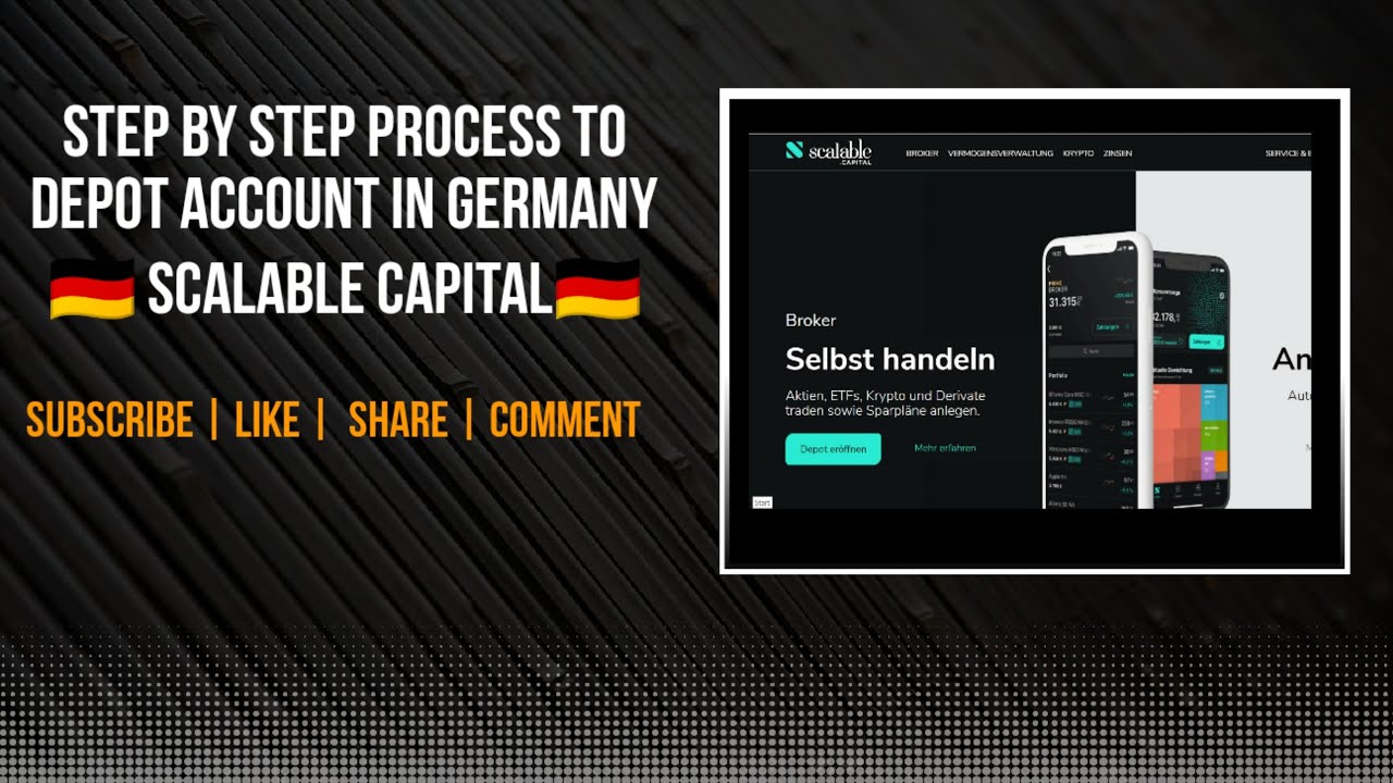 STEP BY STEP PROCESS : OPENING DEPOT ACCOUNT IN GERMANY 💸SCALABLE CAPITAL BROKER🇩🇪🪙  IN ENGLISH