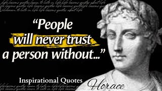 Horace's Timeless Wisdom: Inspirational Life Lessons| That will inspire you