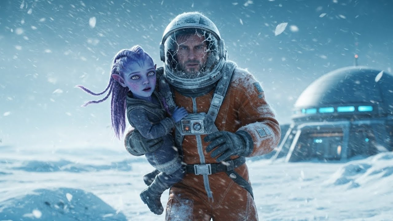 The Colony Turned Away as a Sick Alien Girl Collapsed—A Human Ran Through the Snow to Save Her |
