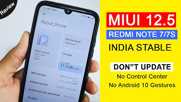 Redmi Note 7 MIUI 12.5 Update | MIUI 12.5.1.0 India Stable Full Review | Control Center Removed! 😳