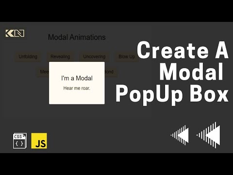 How to Create a Modal Popup Box Using JavaScript and CSS