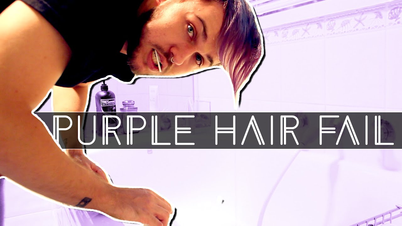I ACCIDENTALLY DYED MY HAIR PURPLE! YouTube