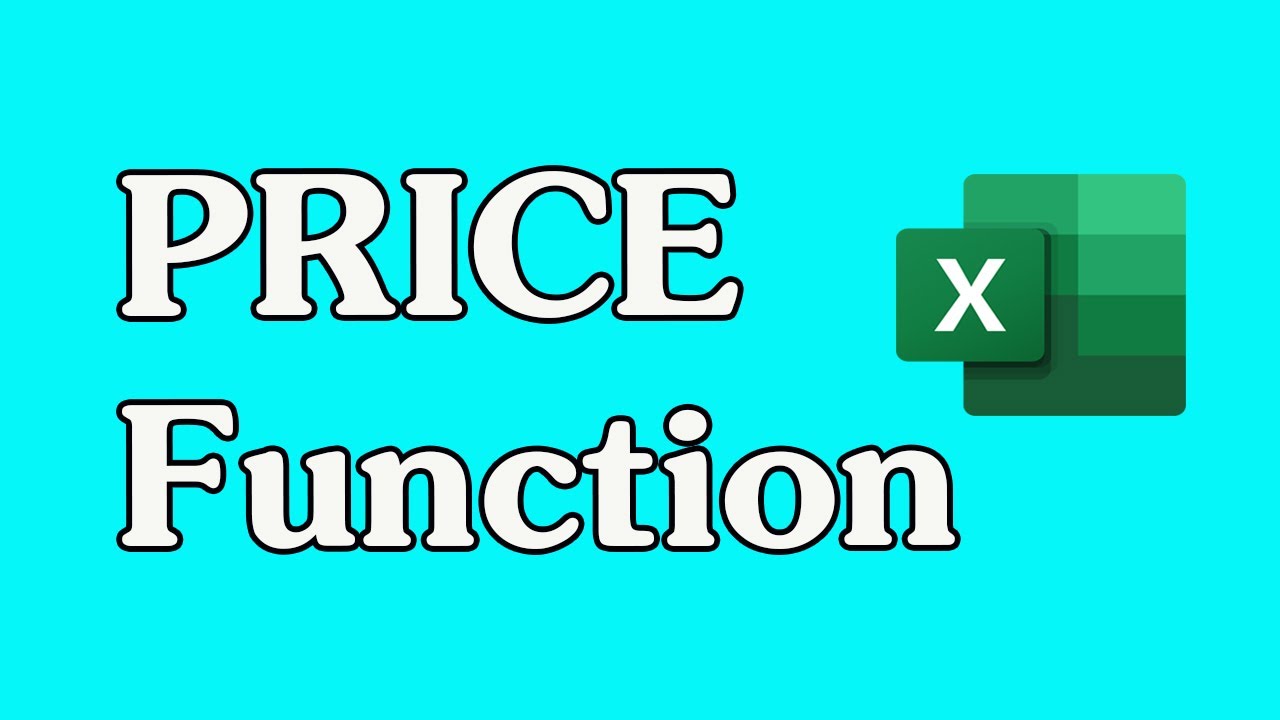 how-to-use-the-price-function-in-excel-youtube
